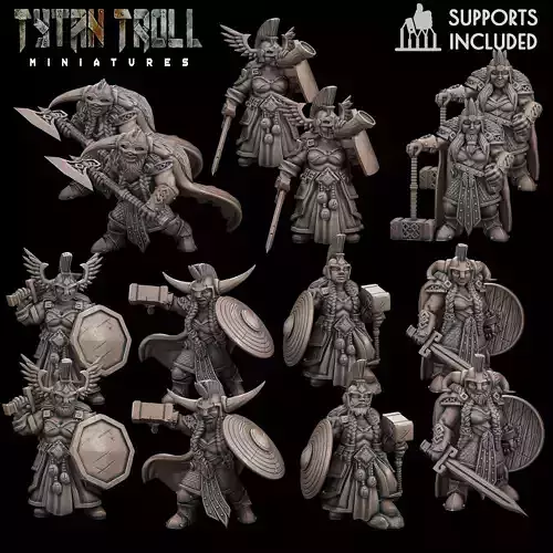 Female Dwarf Bundle - Pre-Supported