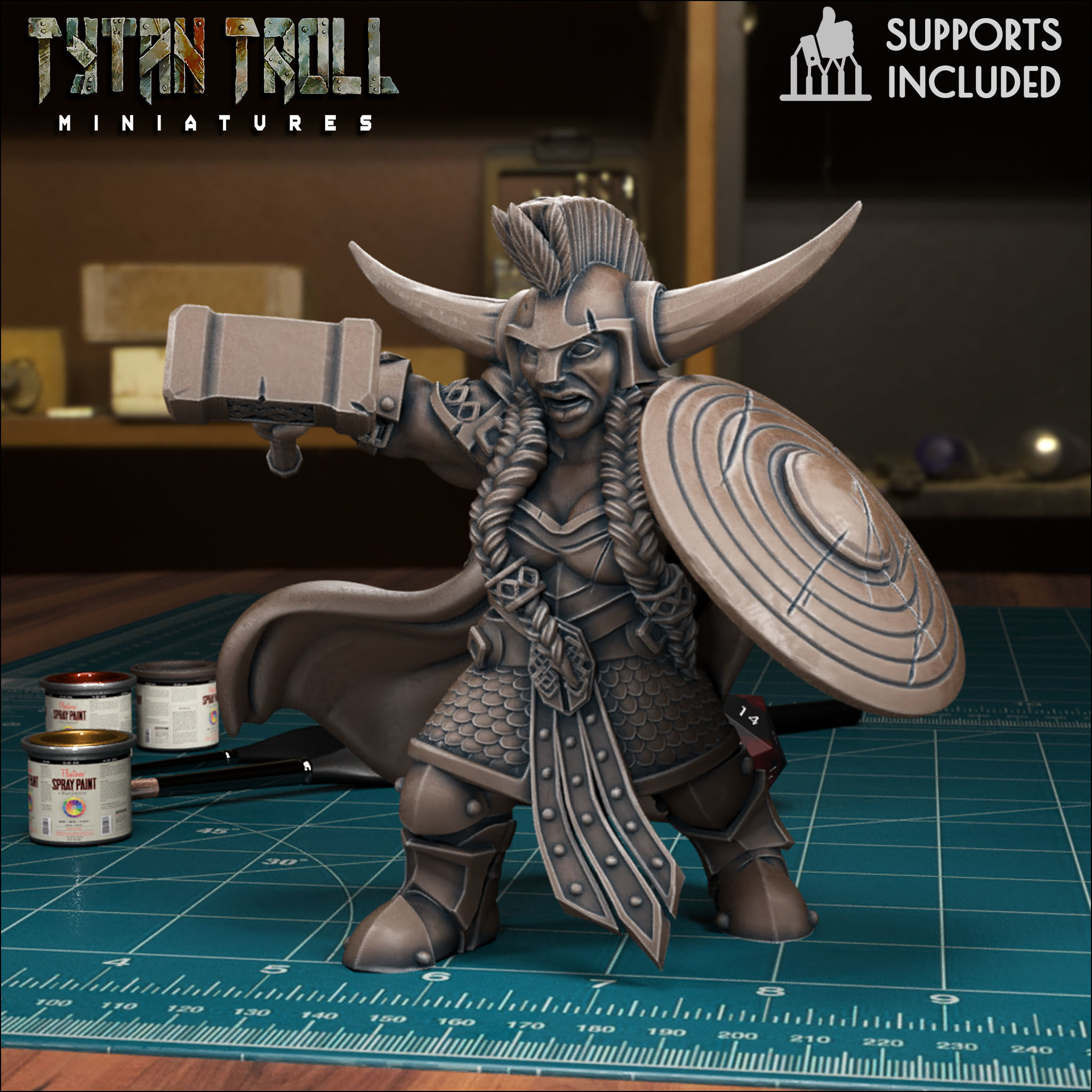 Female Dwarf Bundle - Pre-Supported 3D print model_5