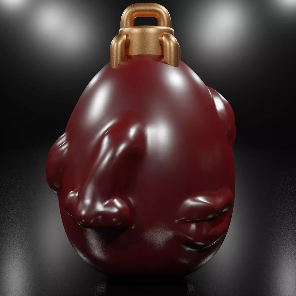 Berserk Behelit Necklace Low-poly 3D model