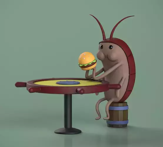 SpongeBob SquarePants Cockroach 3D print model