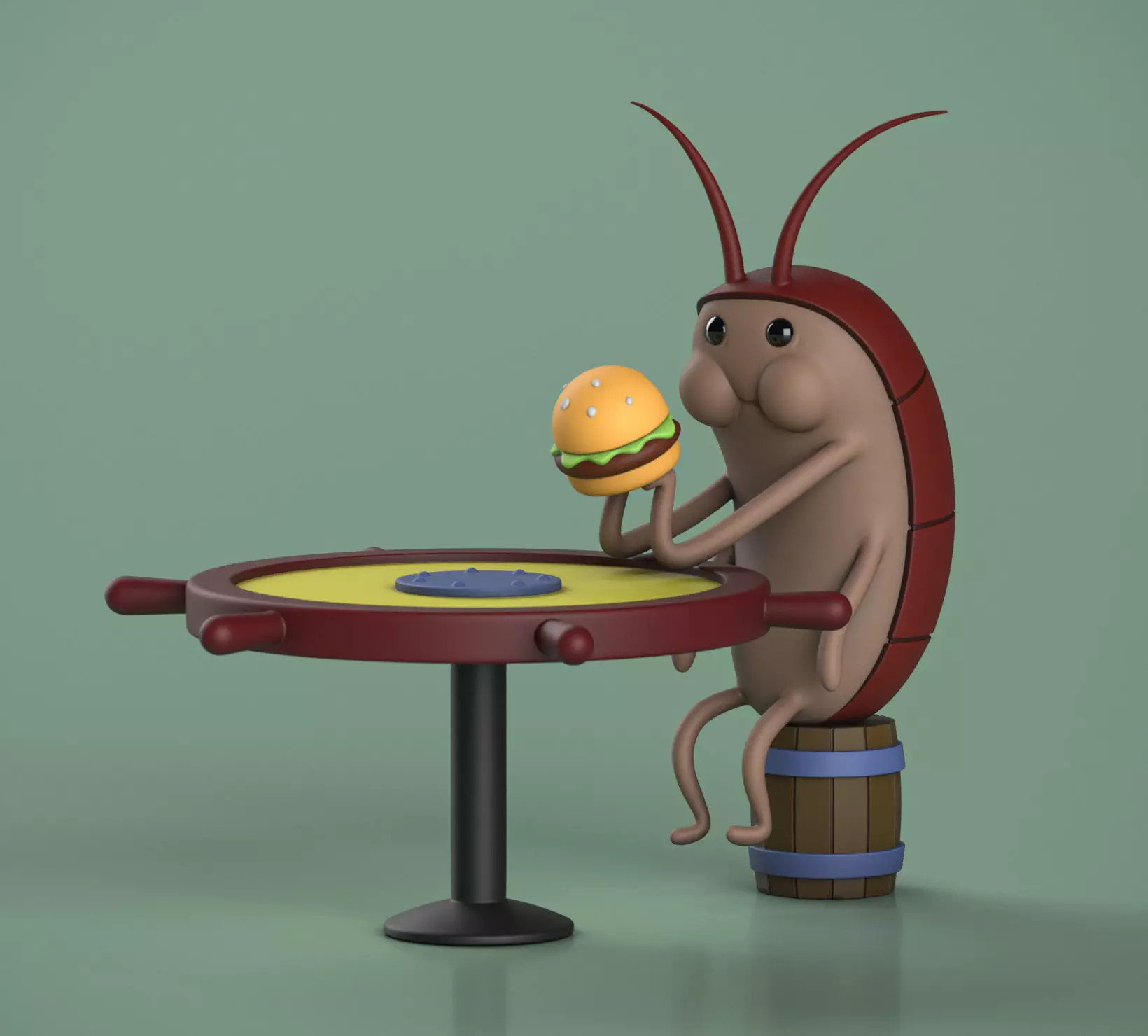 SpongeBob SquarePants Cockroach 3D print model_0