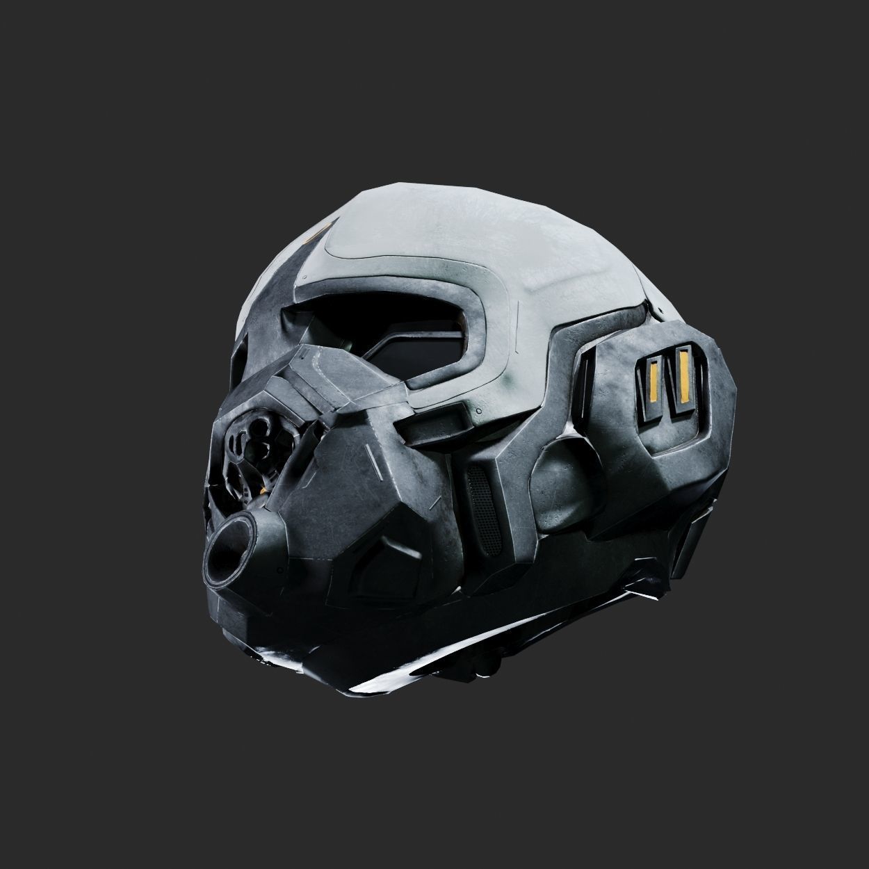 SciFi Helmet ver1 Low-poly 3D model_12