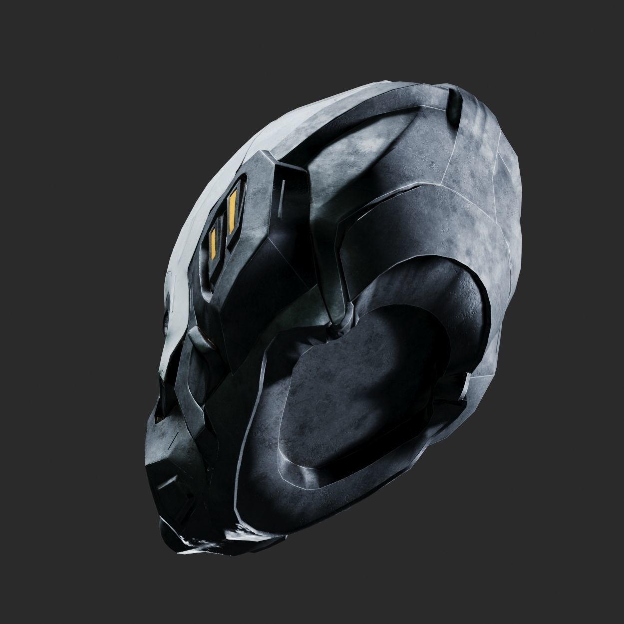 SciFi Helmet ver1 Low-poly 3D model_8