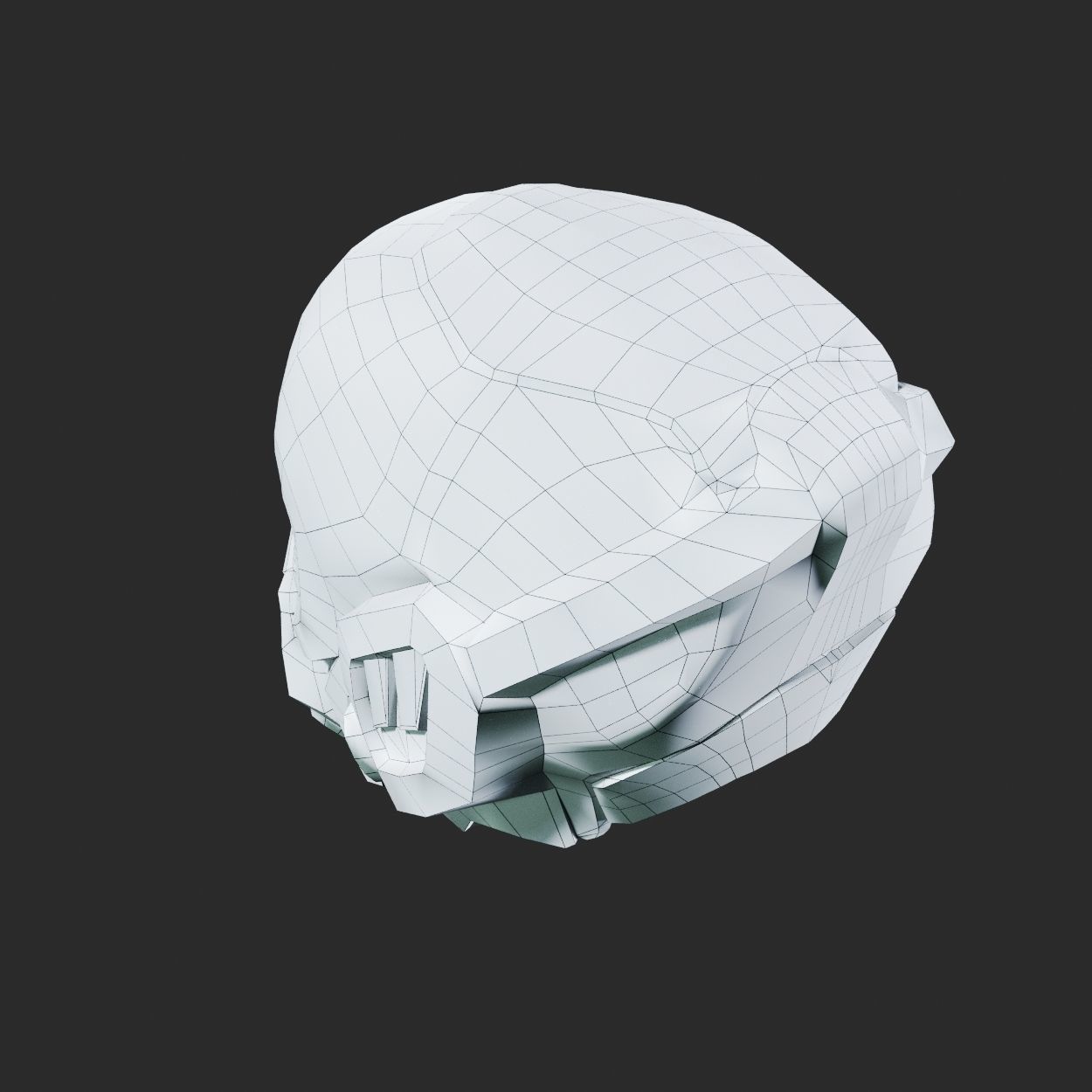 SciFi Helmet ver1 Low-poly 3D model_11