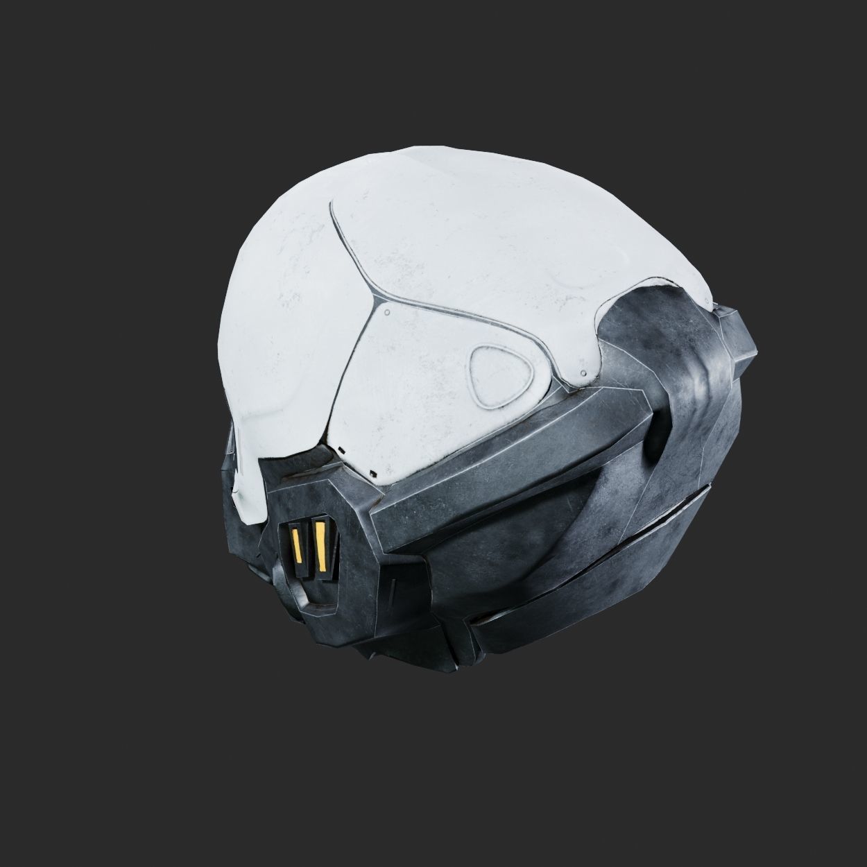 SciFi Helmet ver1 Low-poly 3D model_10