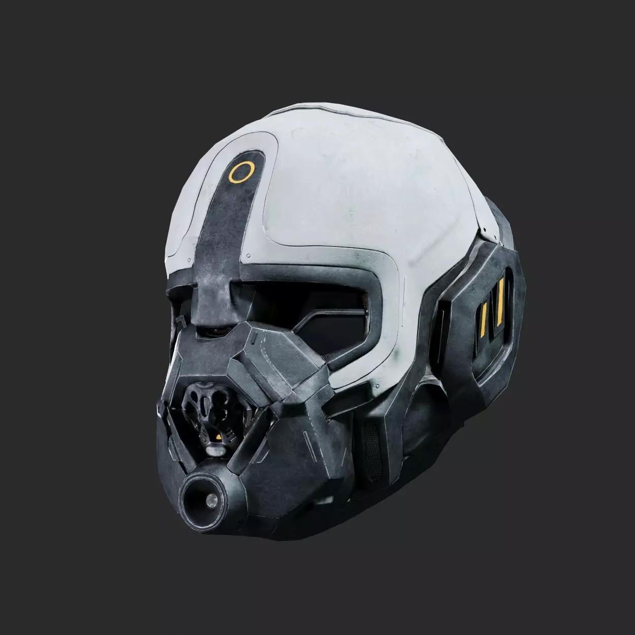 SciFi Helmet ver1 Low-poly 3D model_0