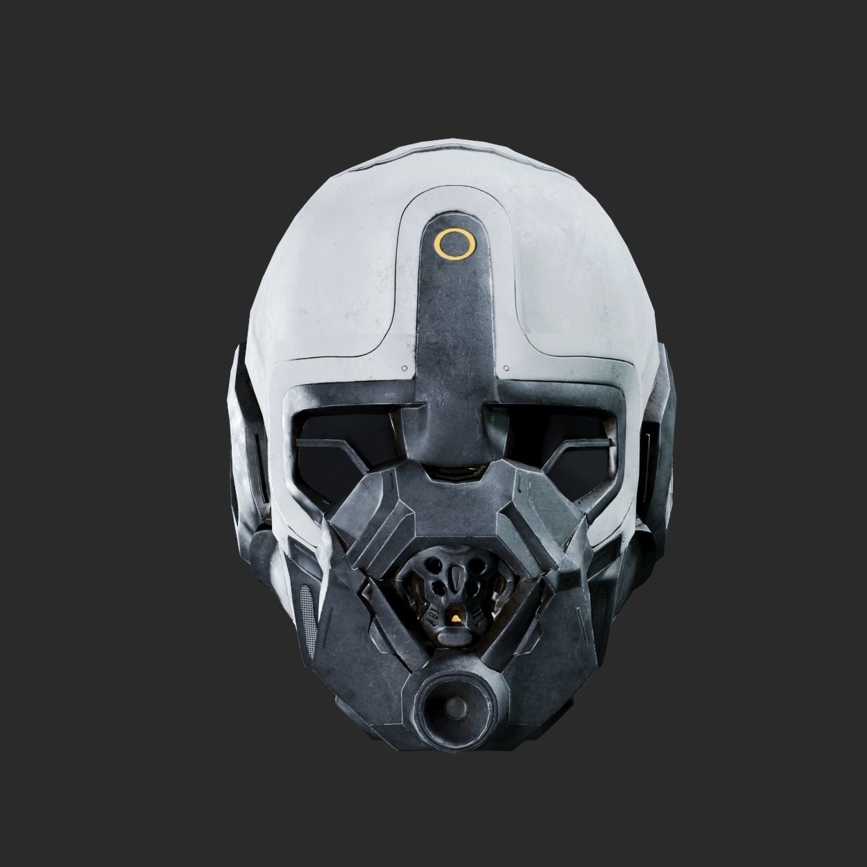 SciFi Helmet ver1 Low-poly 3D model_2