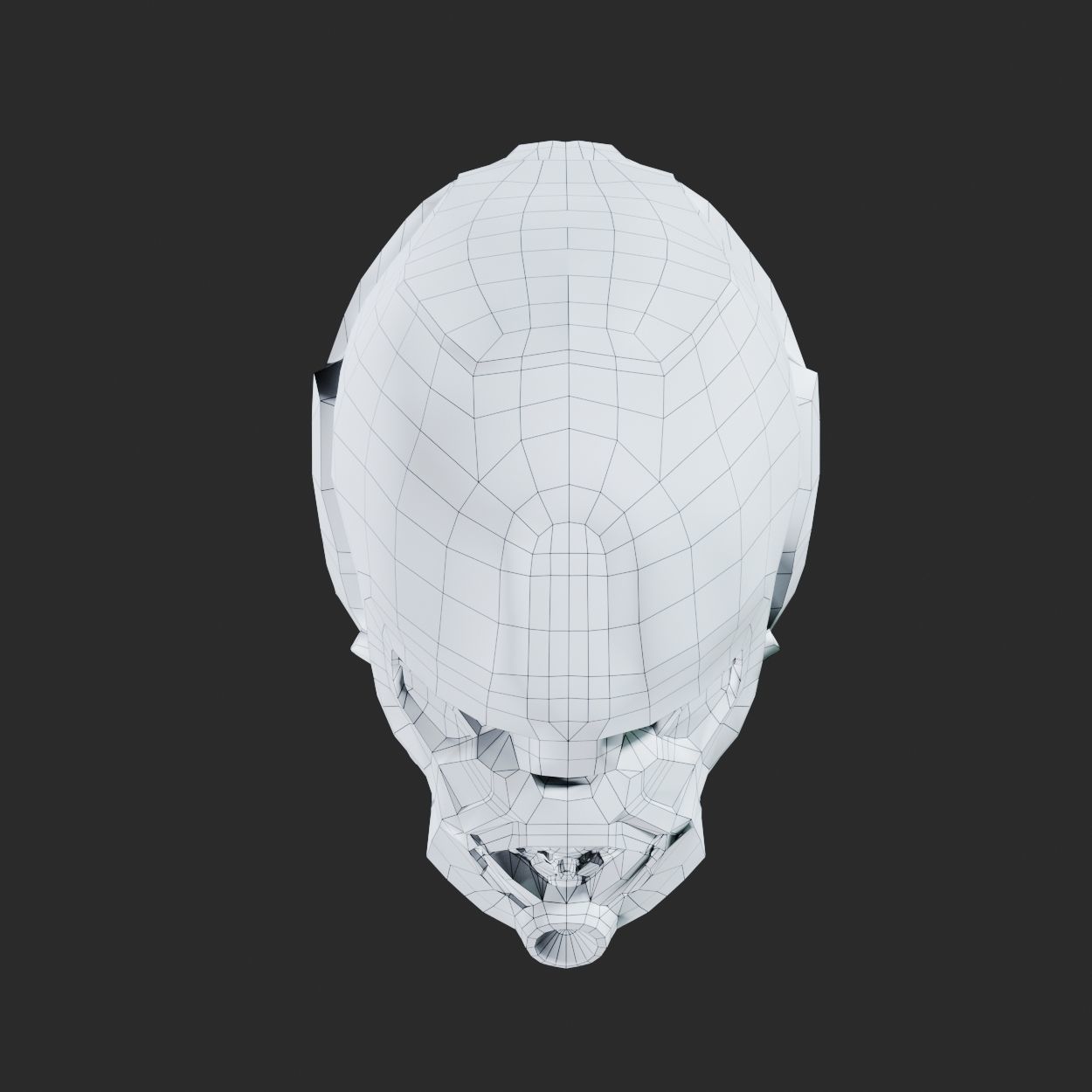 SciFi Helmet ver1 Low-poly 3D model_15