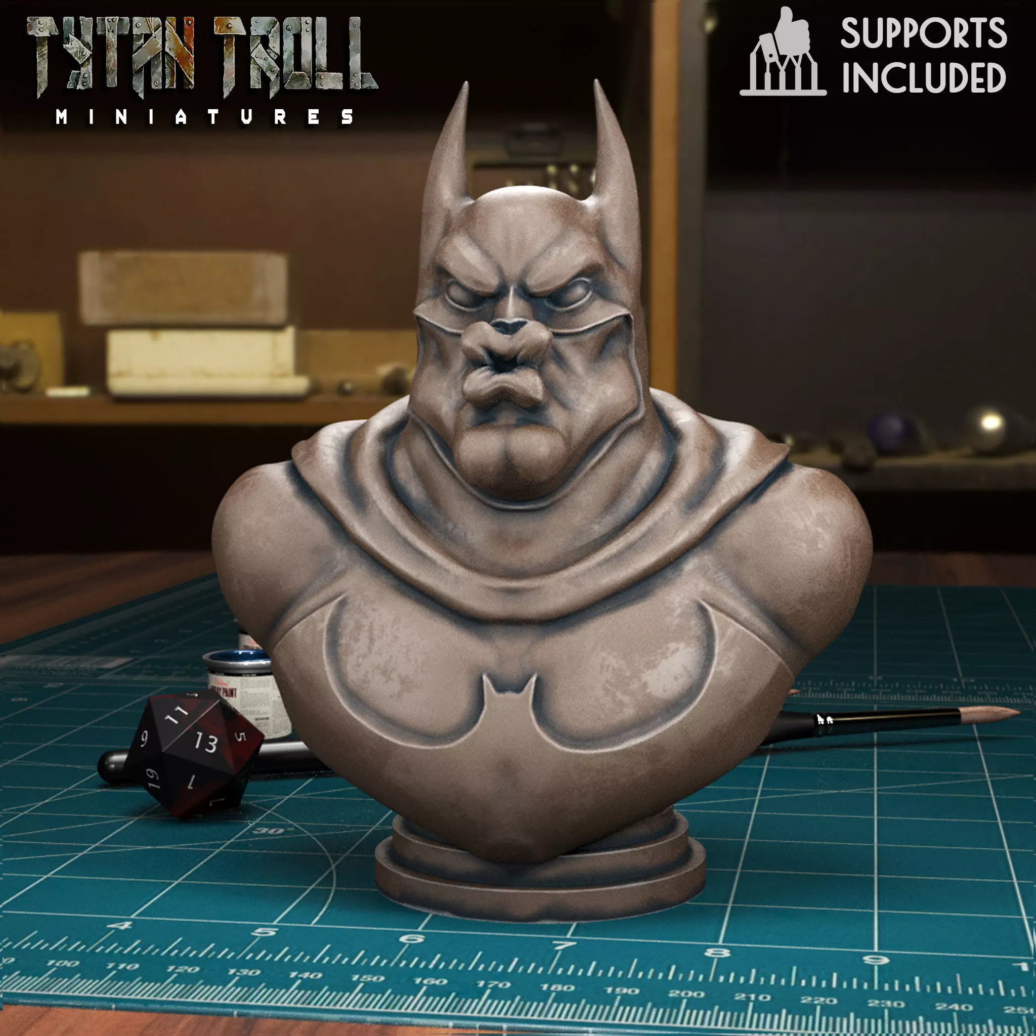 Bat Metal - Pre-Supported 3D print model_0