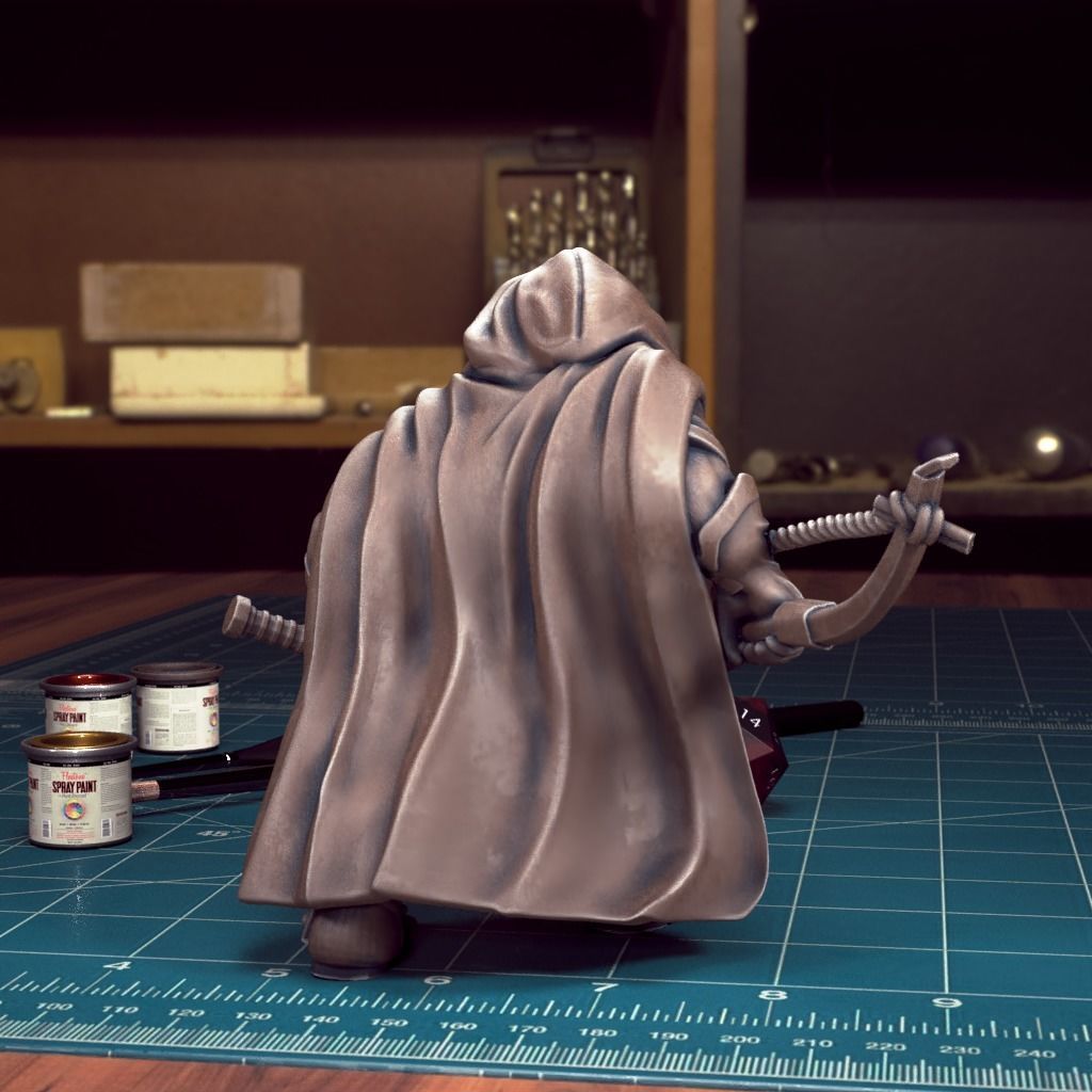 Male Dwarf 02 - Pre-Supported 3D print model_2