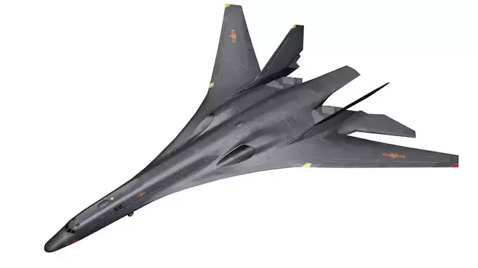 H-10 Sanwuzu Chinese Concept Strike Bomber Low-poly 3D model