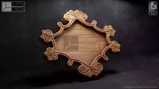 Antique Style Tray 3 - CNC Files for Wood