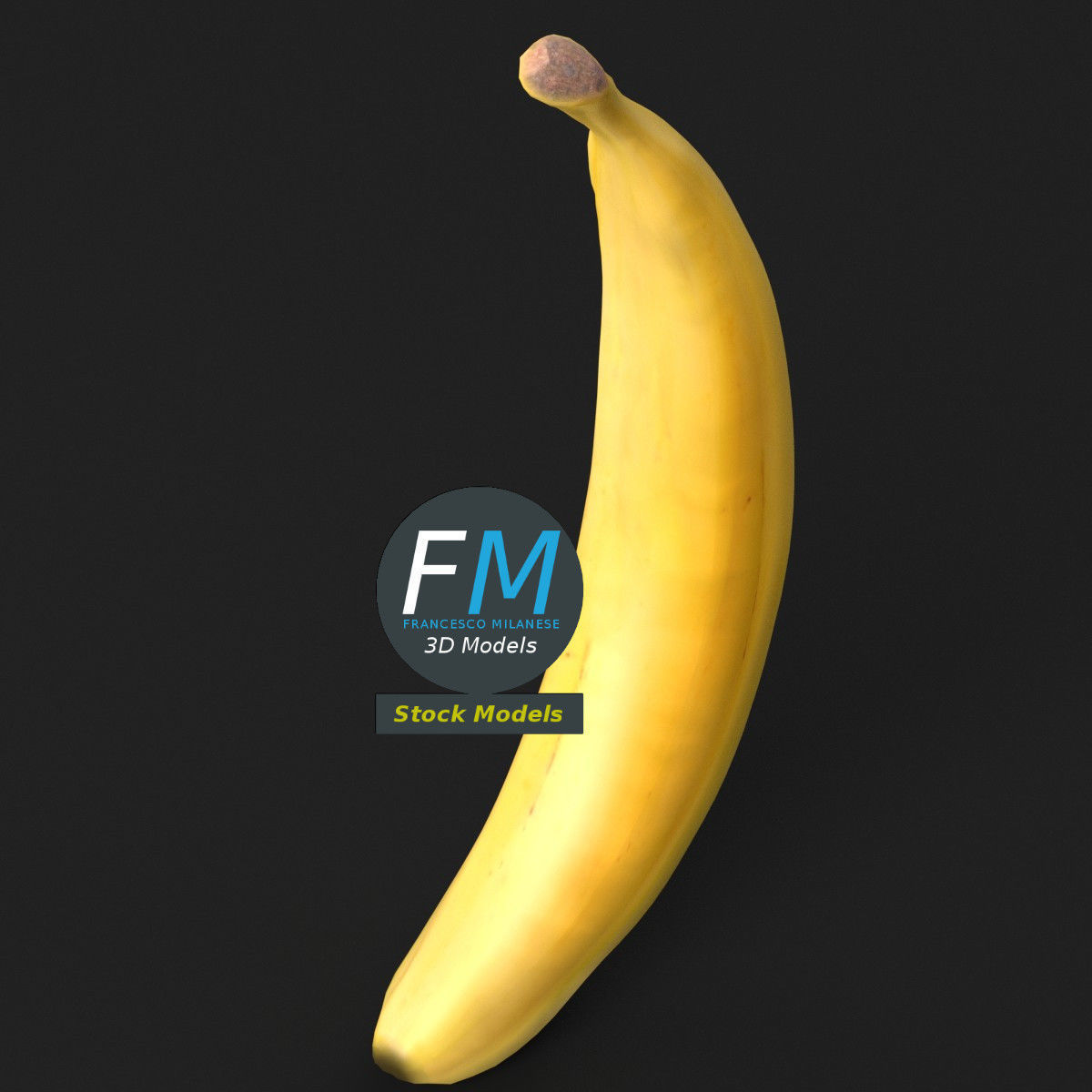 Banana 3D model_5