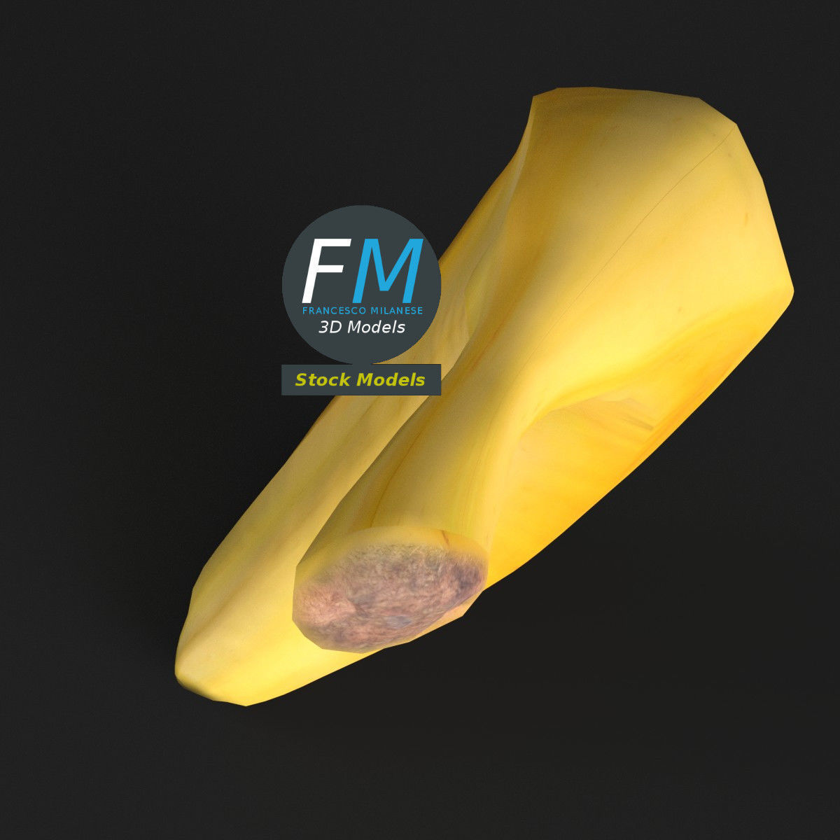 Banana 3D model_6