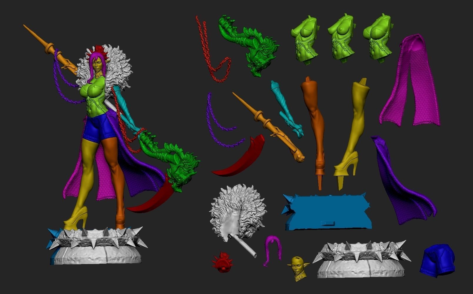 DARK ELF BY CREATIVE GEEK MB 3D print model_6