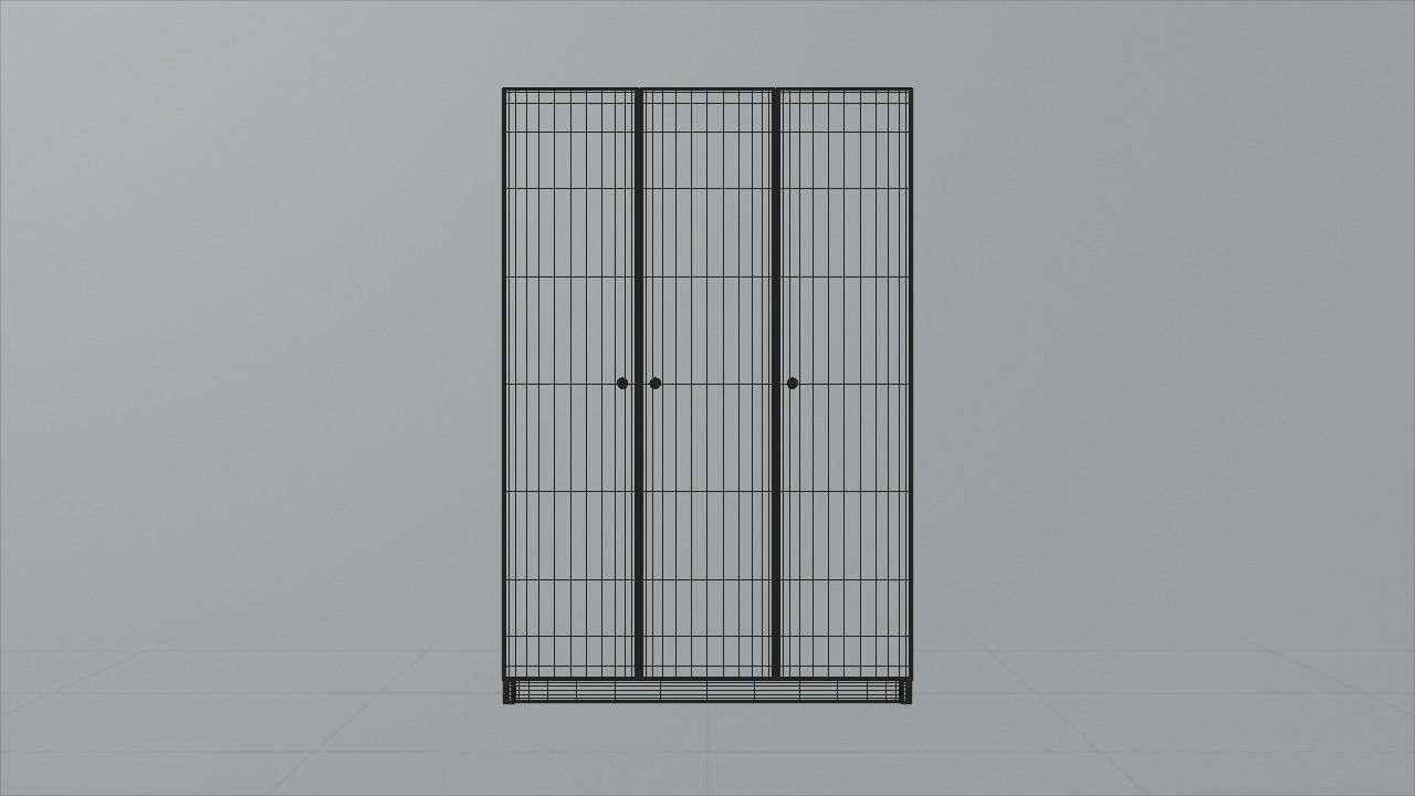 Wardrobe 3D model_6
