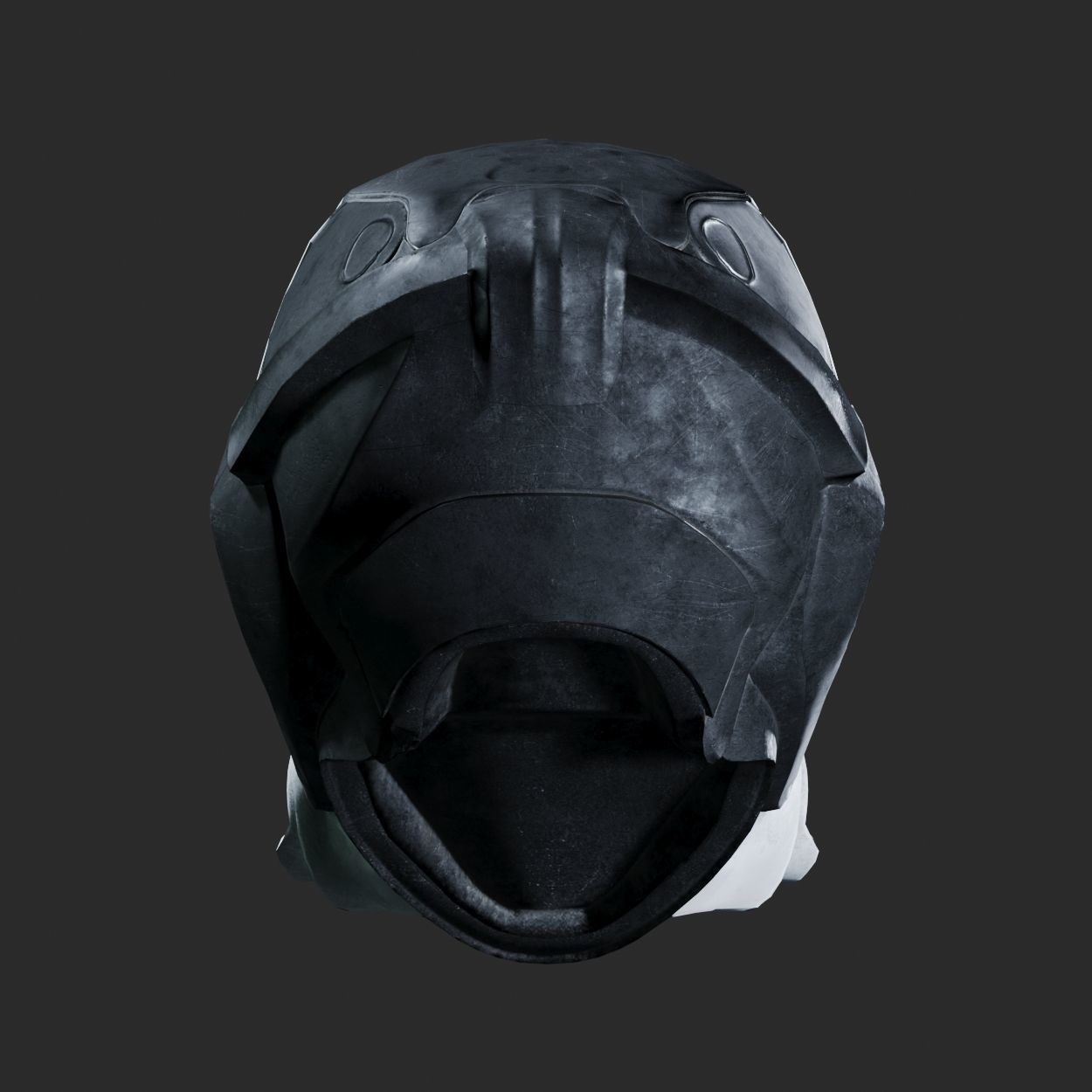 SciFi Helmet ver2 Low-poly 3D model_8