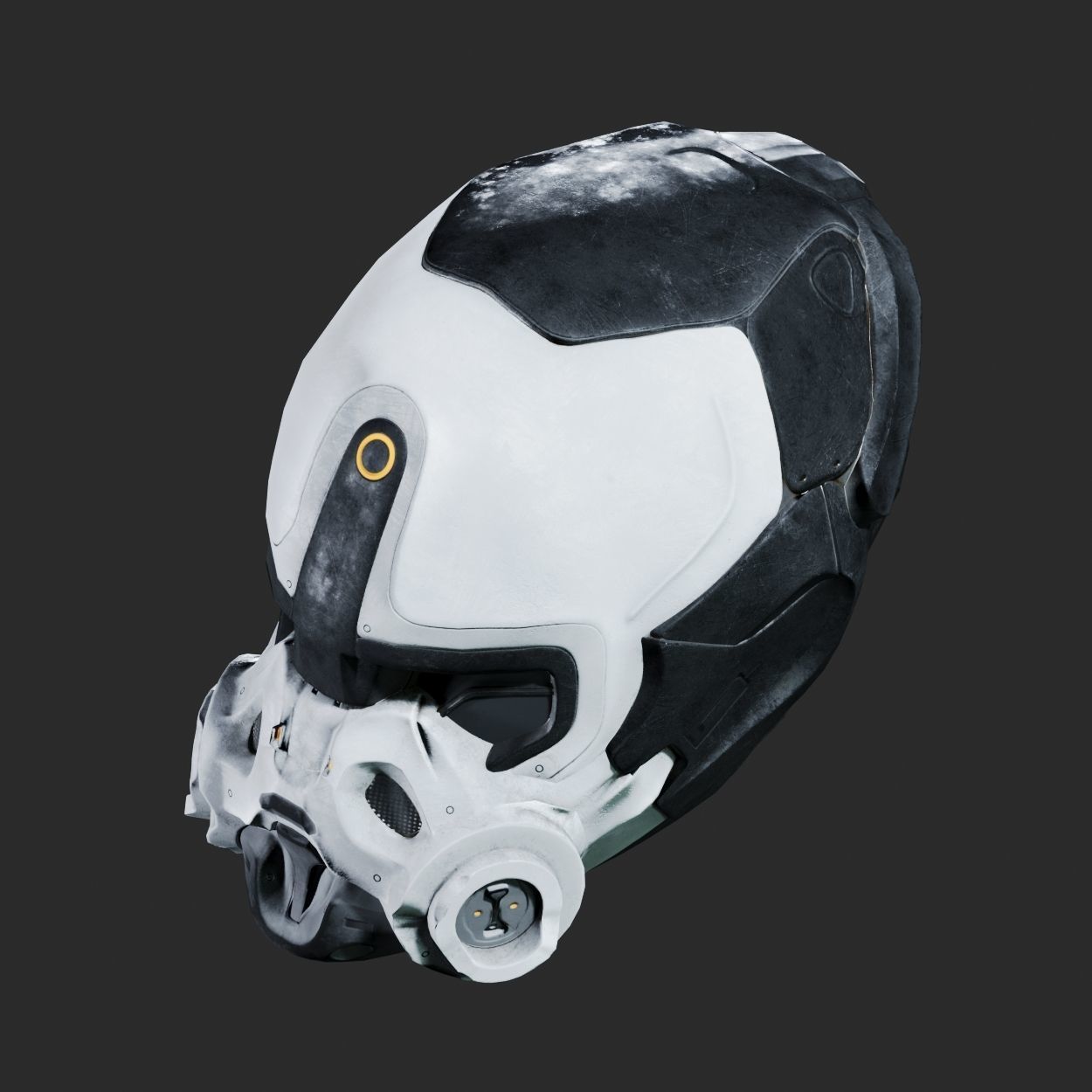 SciFi Helmet ver2 Low-poly 3D model_12