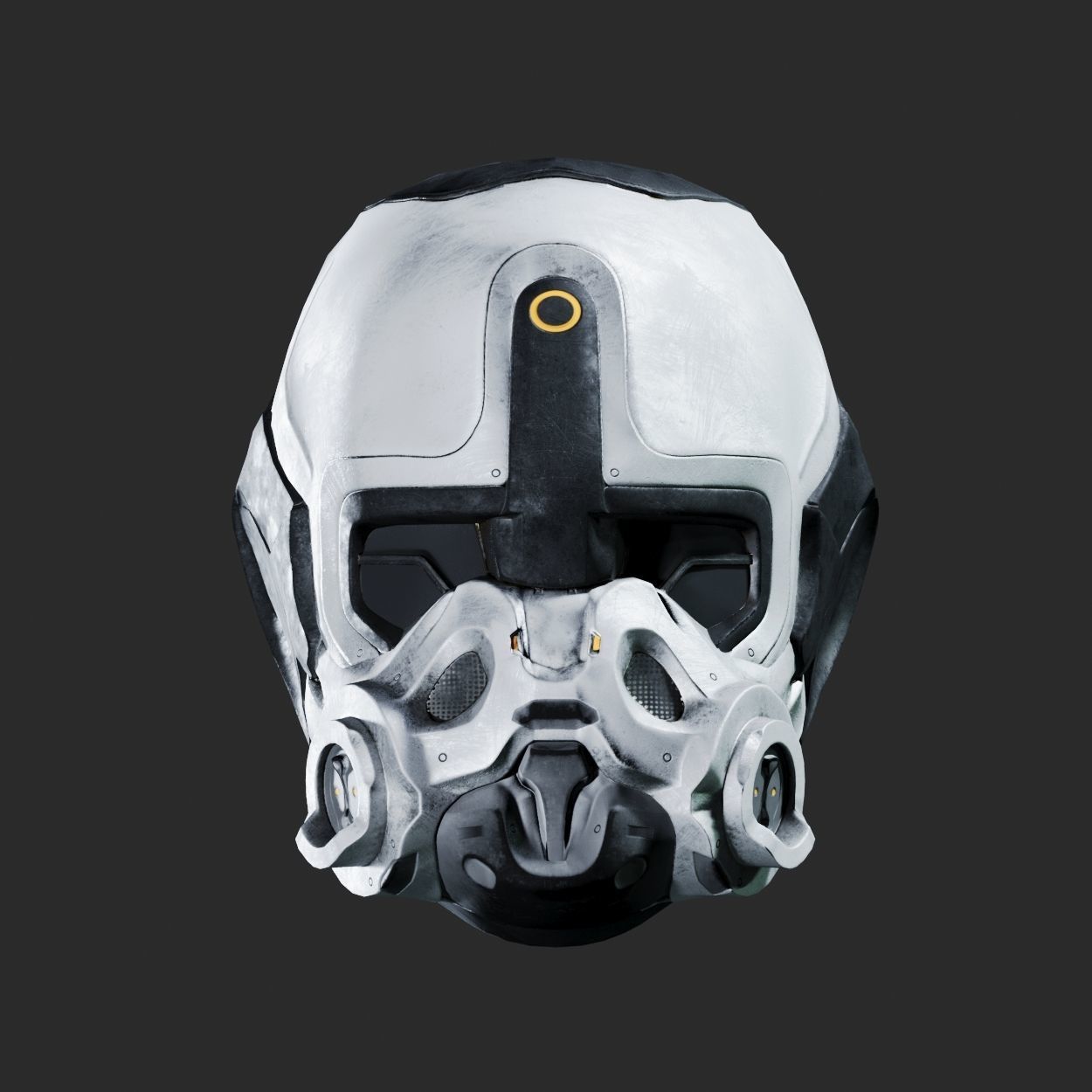 SciFi Helmet ver2 Low-poly 3D model_2