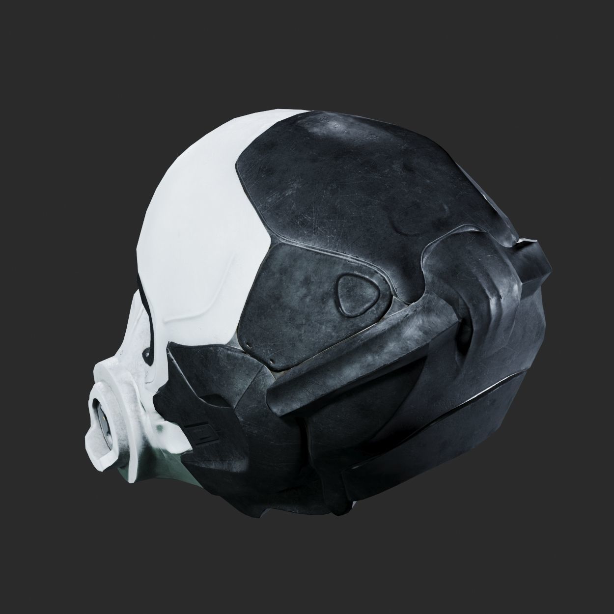 SciFi Helmet ver2 Low-poly 3D model_10