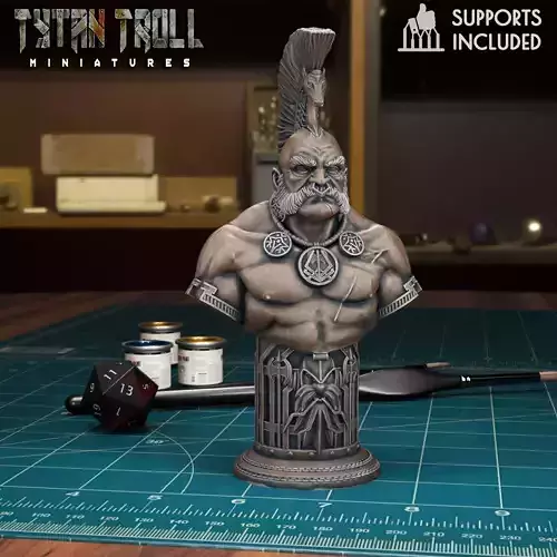 Dwarf Chess Knight - Pre-Supported