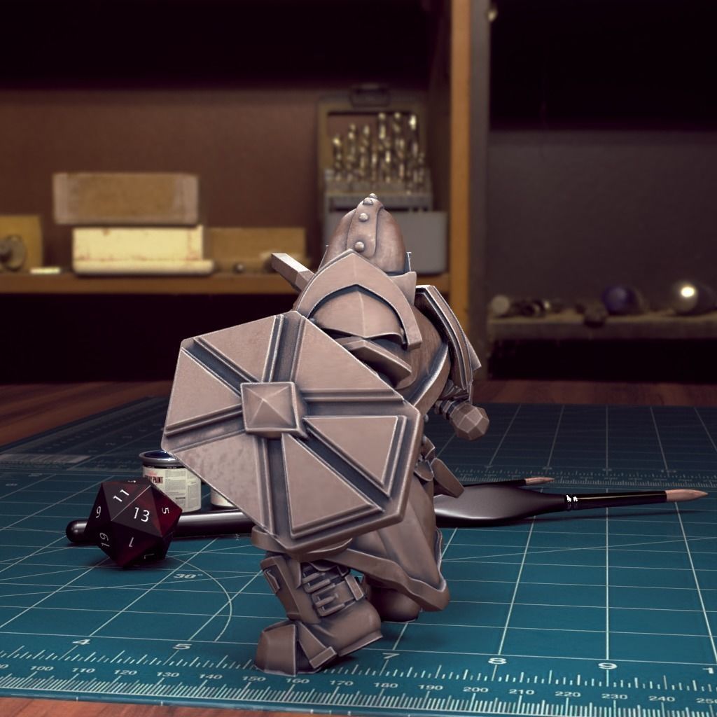 Dwarven Guard 07 - Pre-Supported 3D print model_3