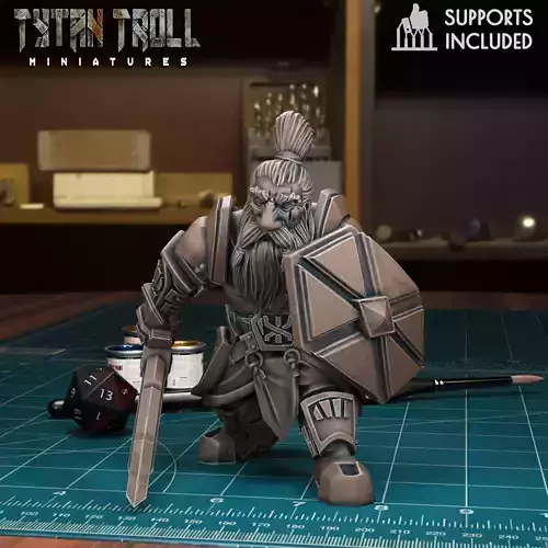  Dwarven Guard 06 - Pre-Supported