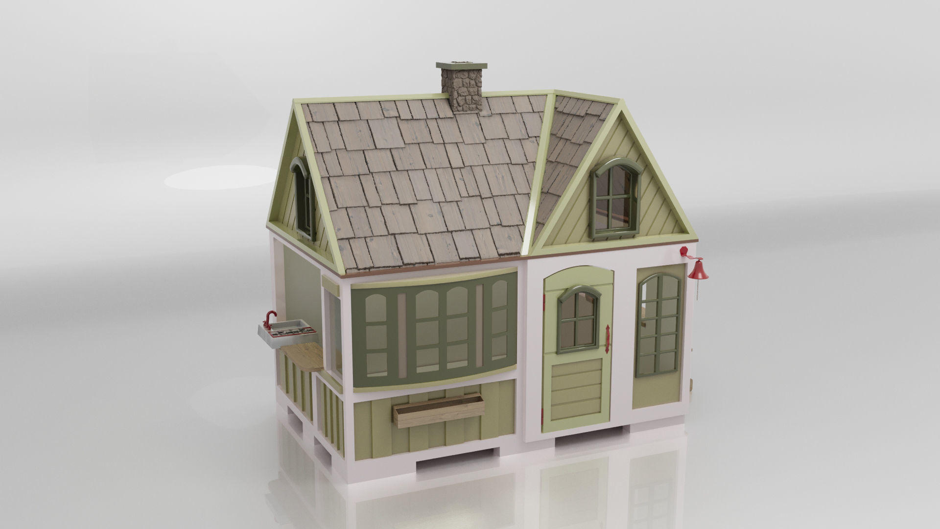 Children House 3D model_2
