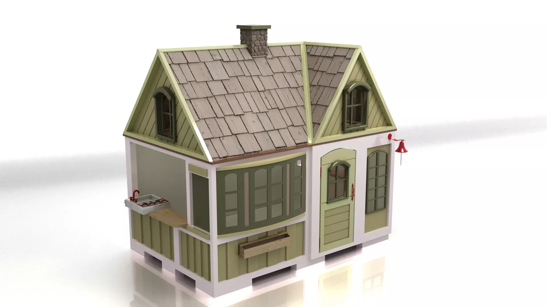 Children House 3D model_0
