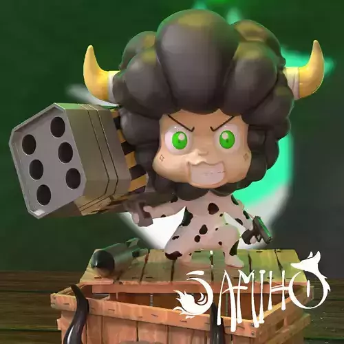 SAMIHO STUDIOS - LAMBO BAZOOKA SCENE - STLs ready for printing