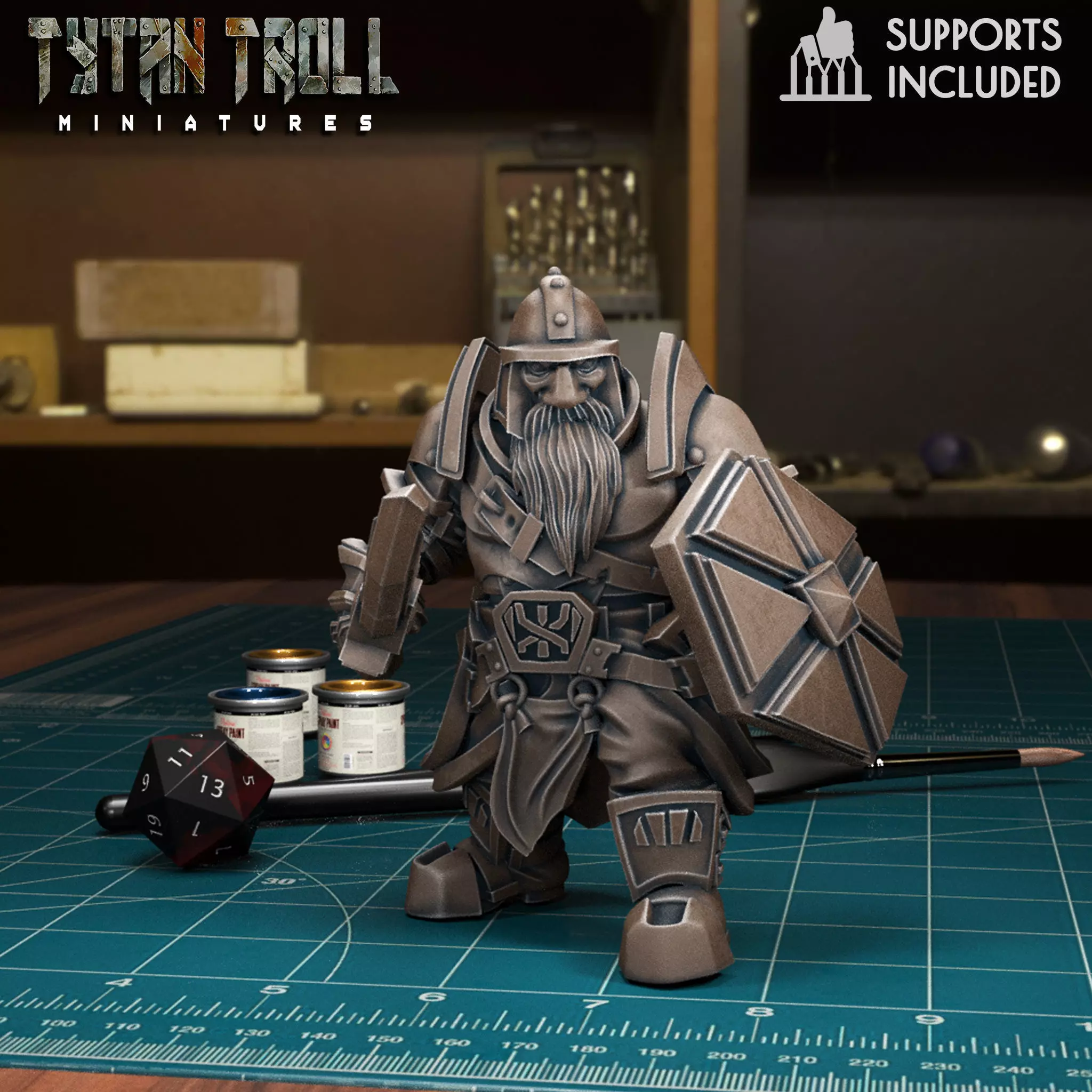 Dwarven Guard Bundle - Pre-Supported 3D print model