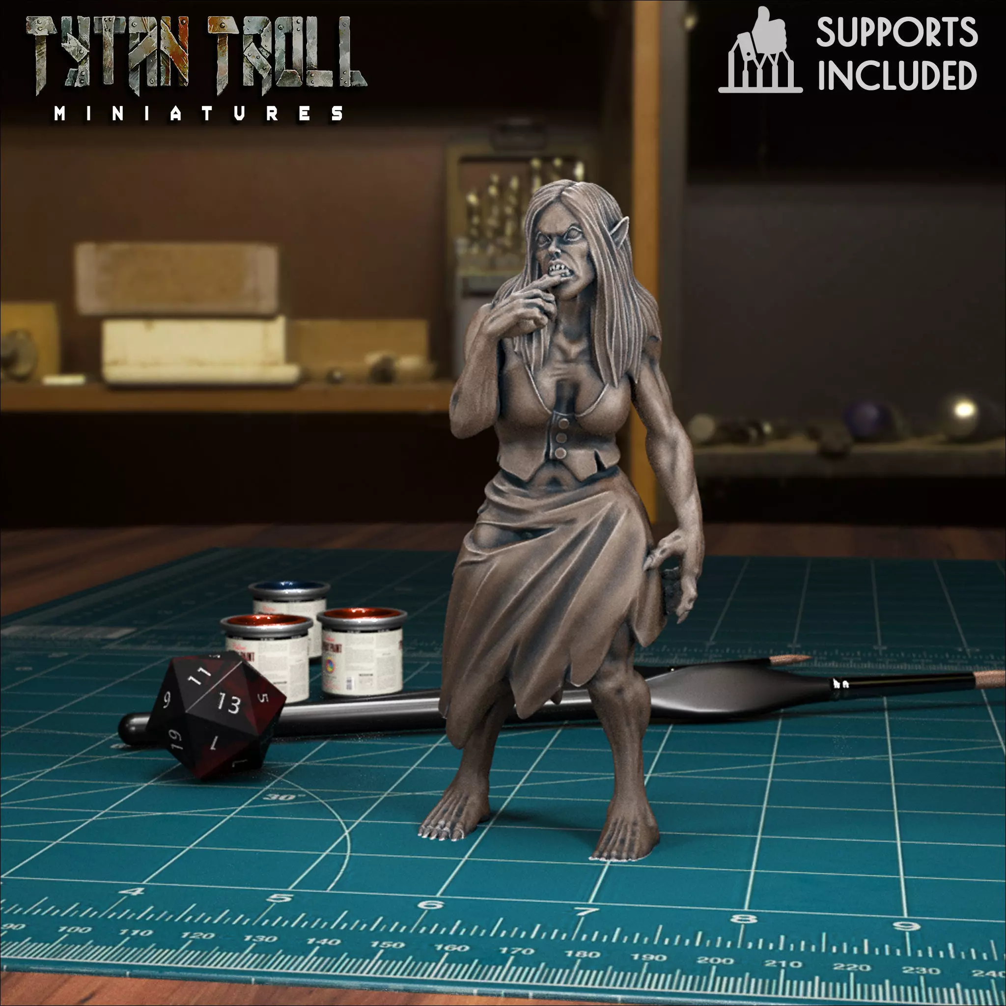 Vampire Spawn 07 - Pre-Supported 3D print model_0