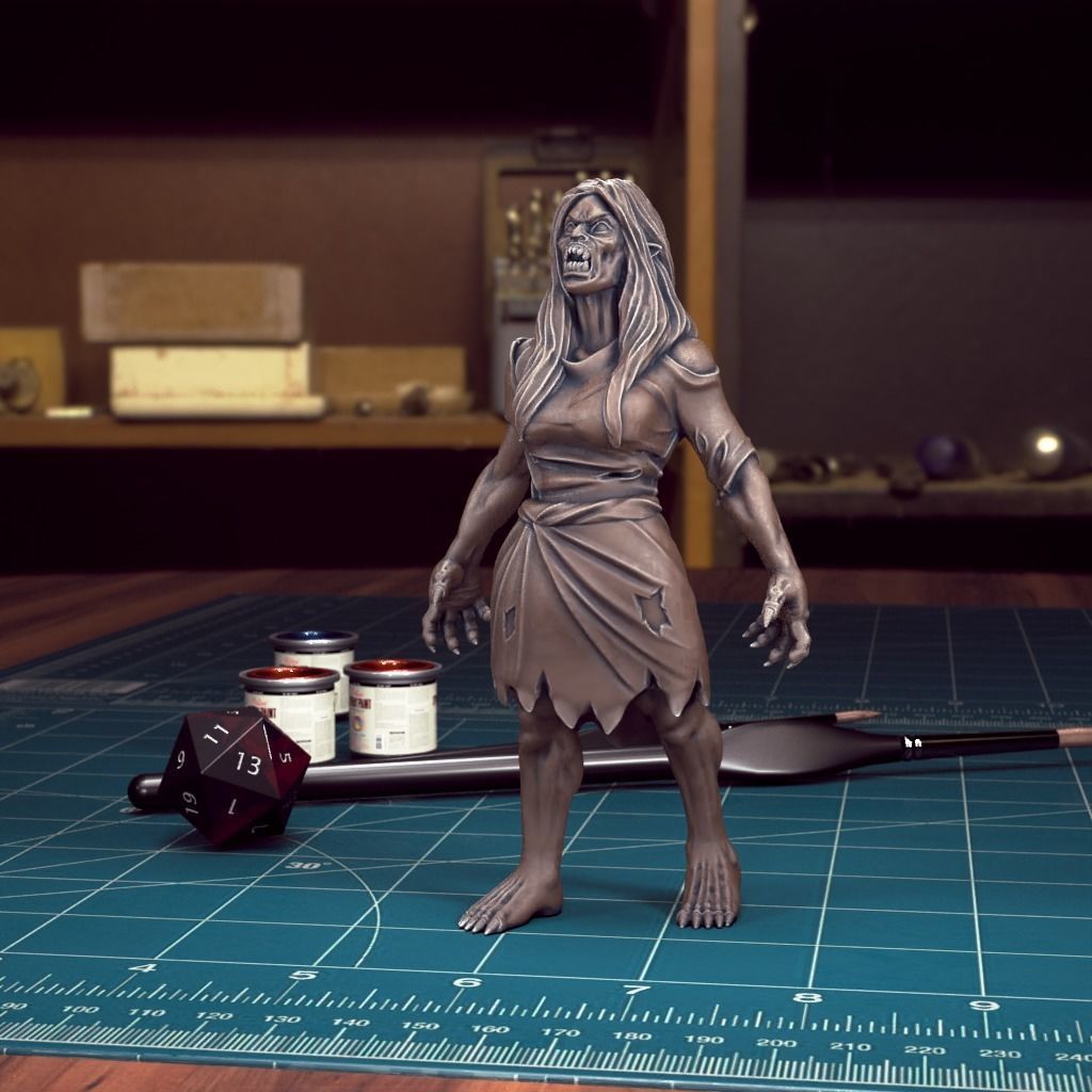 Vampire Spawn 06 - Pre-Supported 3D print model_1