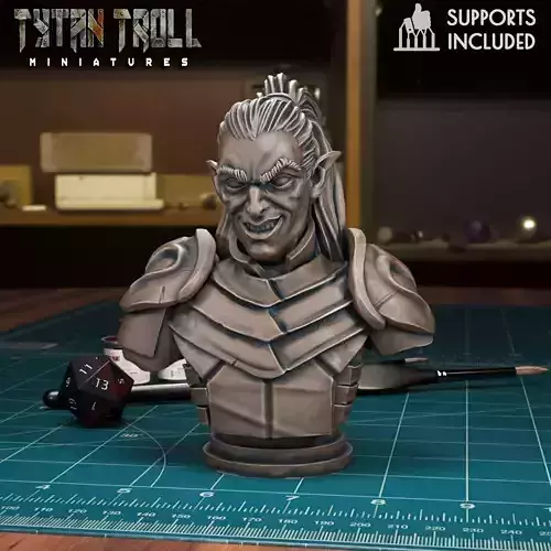 Curse of Strahd - Rahadin Bust - Pre-Supported