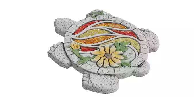 Glittering Turtle Stepping Stone
