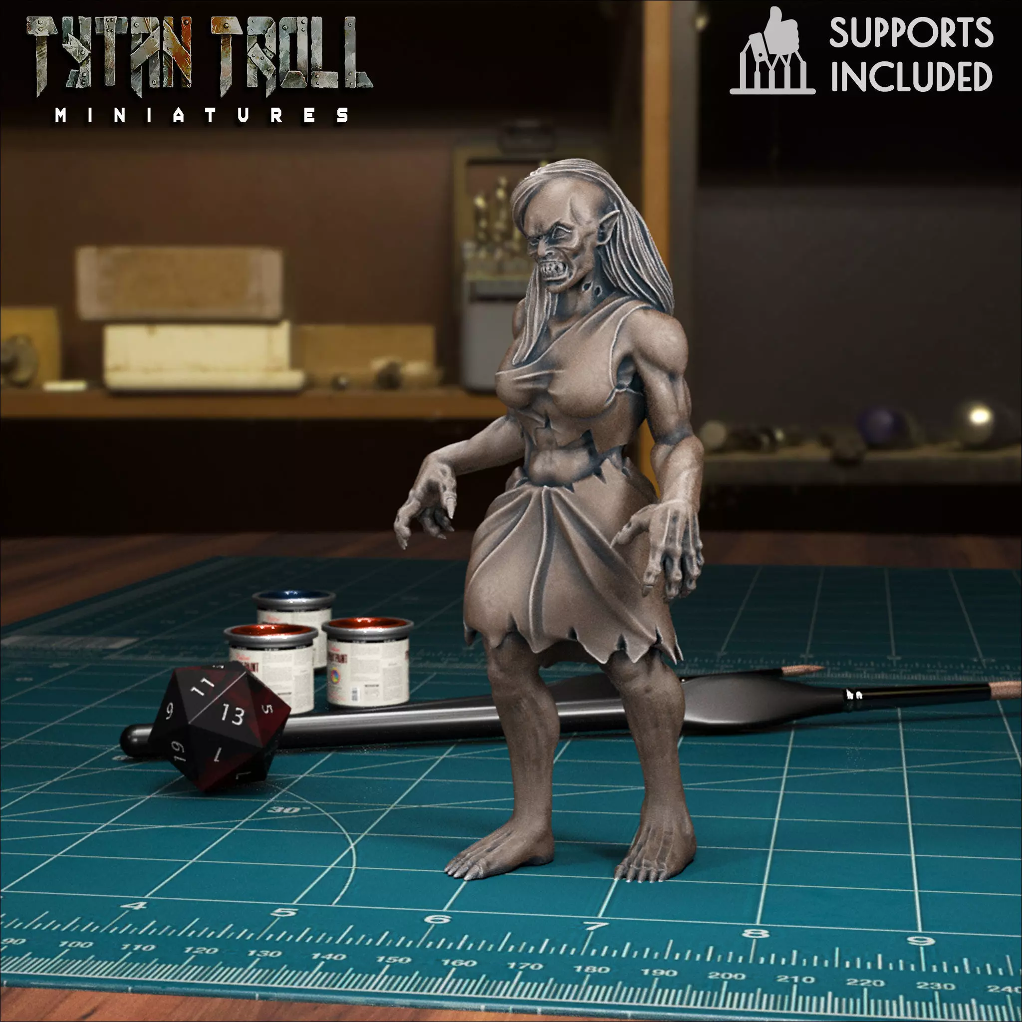 Vampire Spawn 04 - Pre-Supported 3D print model_0