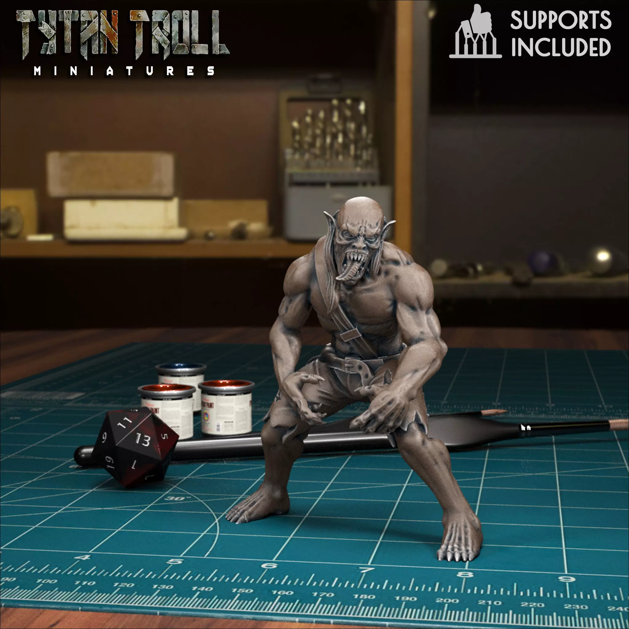 Vampire Spawn 02 - Pre-Supported 3D print model_0