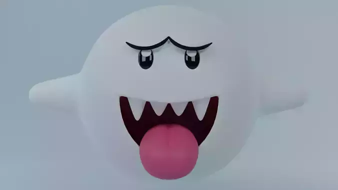 Boo from Super Mario 3D model