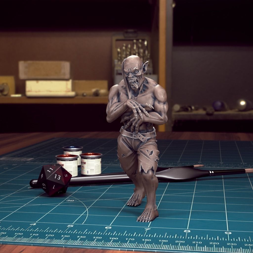 VampireSpawn 01 - Pre-Supported 3D print model_1