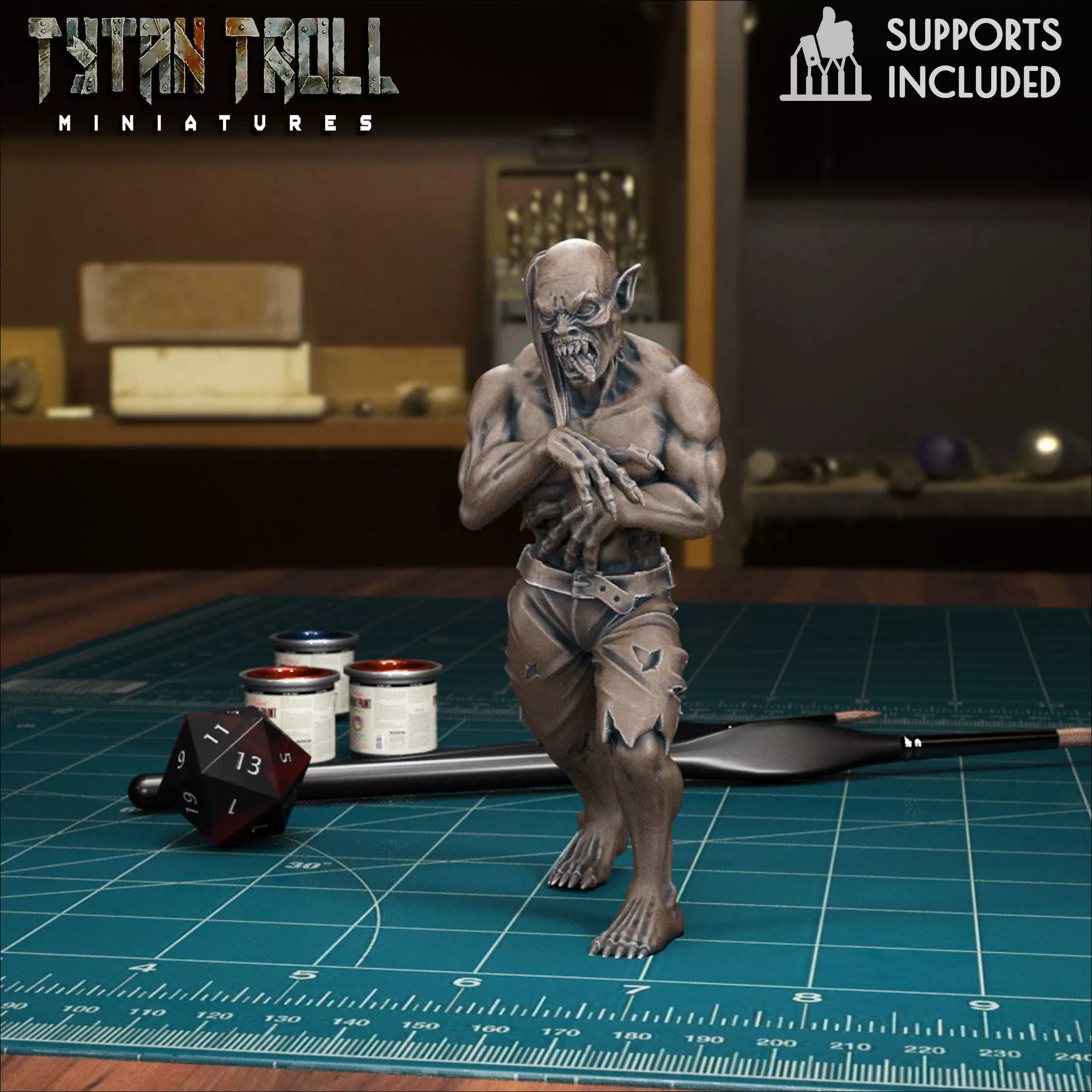 VampireSpawn 01 - Pre-Supported 3D print model_0