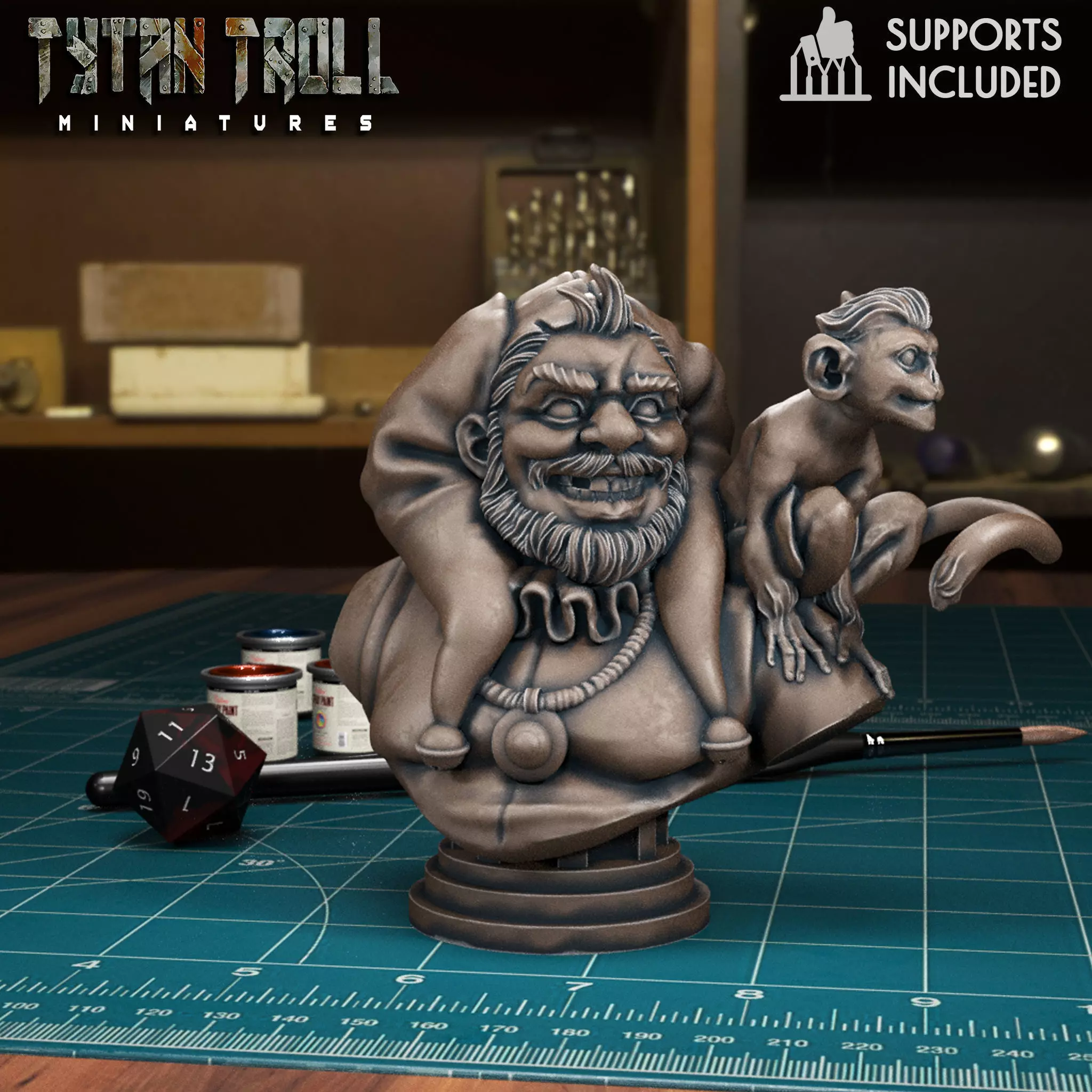 Curse of Strahd - Blinksy Bust - Pre-Supported 3D print model_0