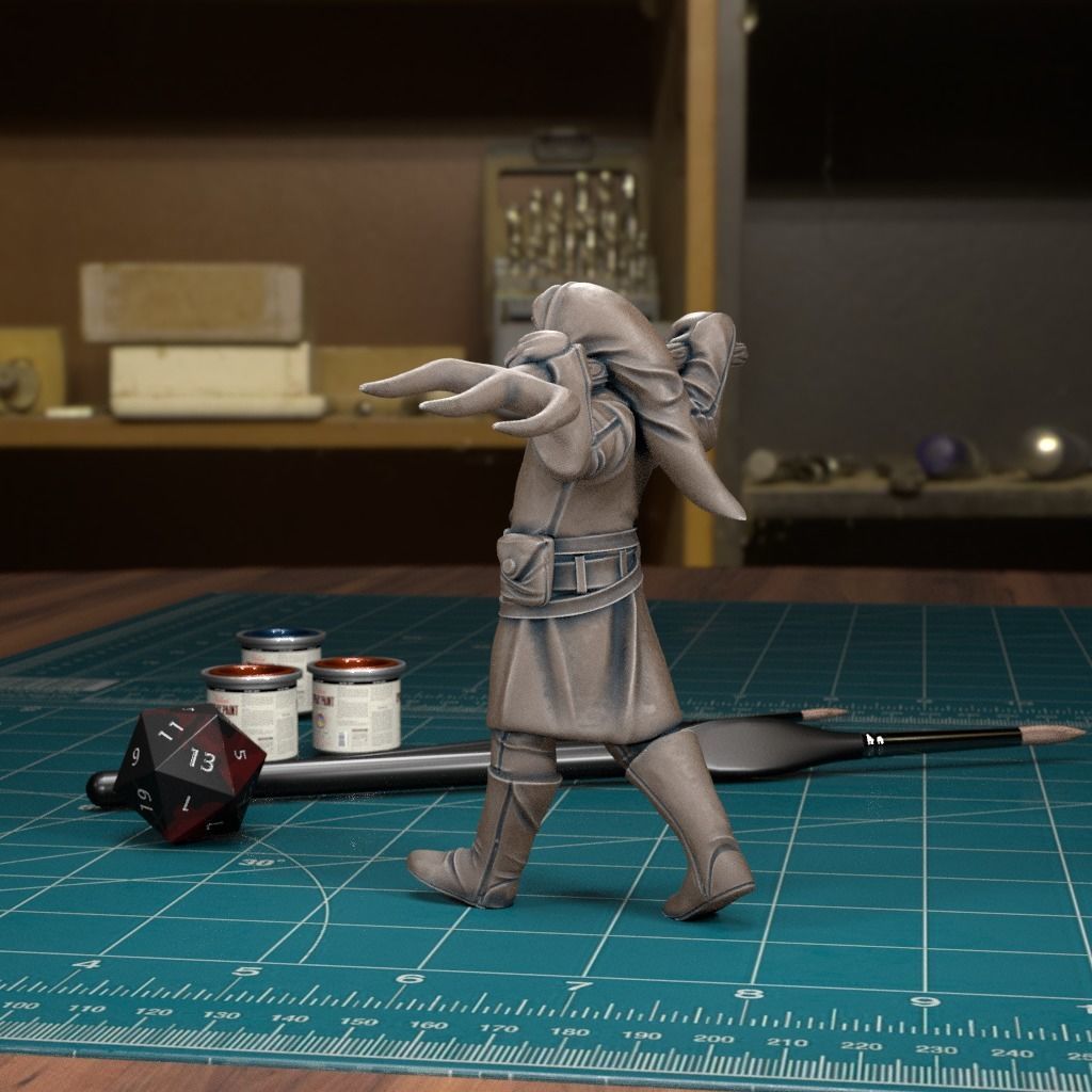 Mob Villager 08 - Pre-Supported 3D print model_2