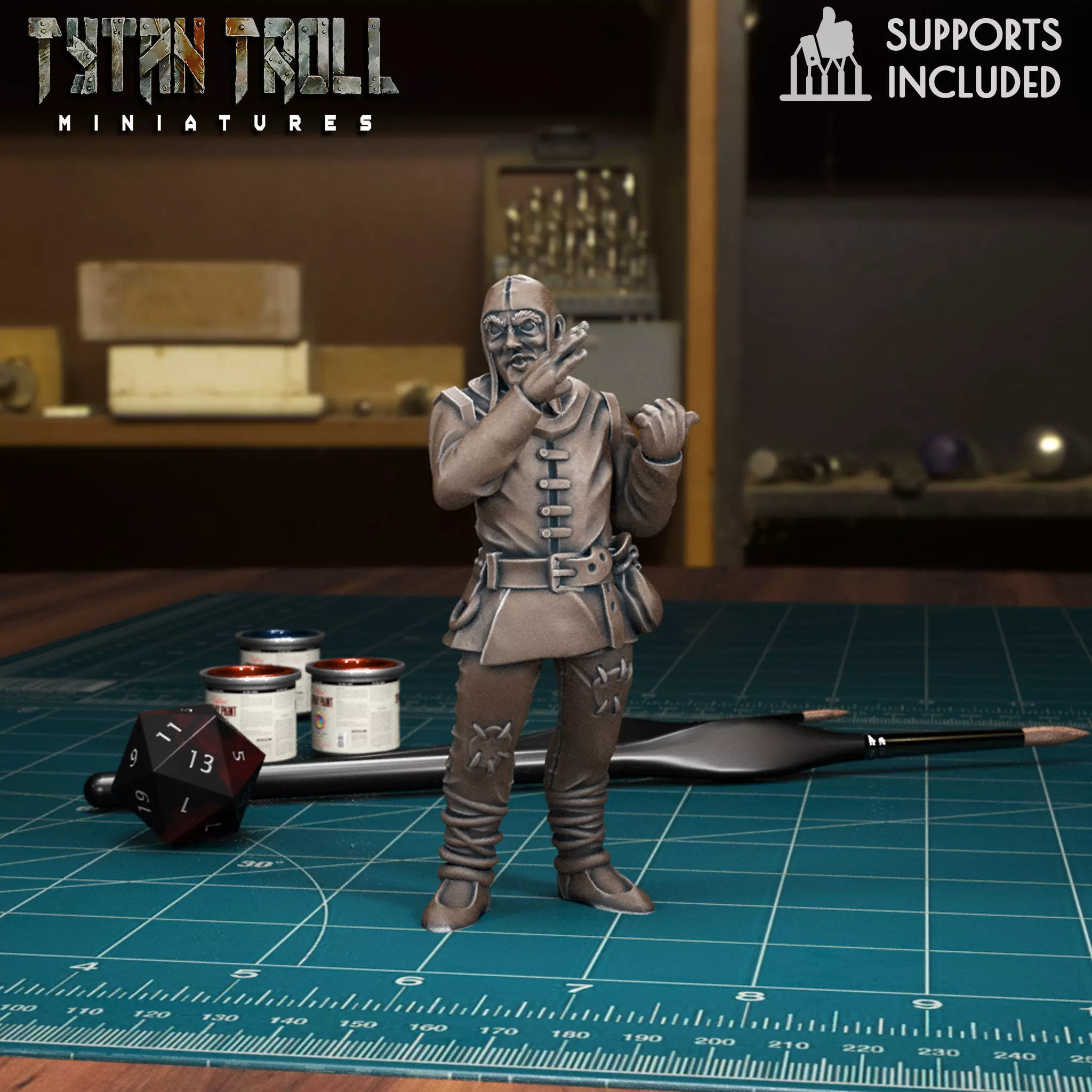 Mob Villager 07 - Pre-Supported 3D print model