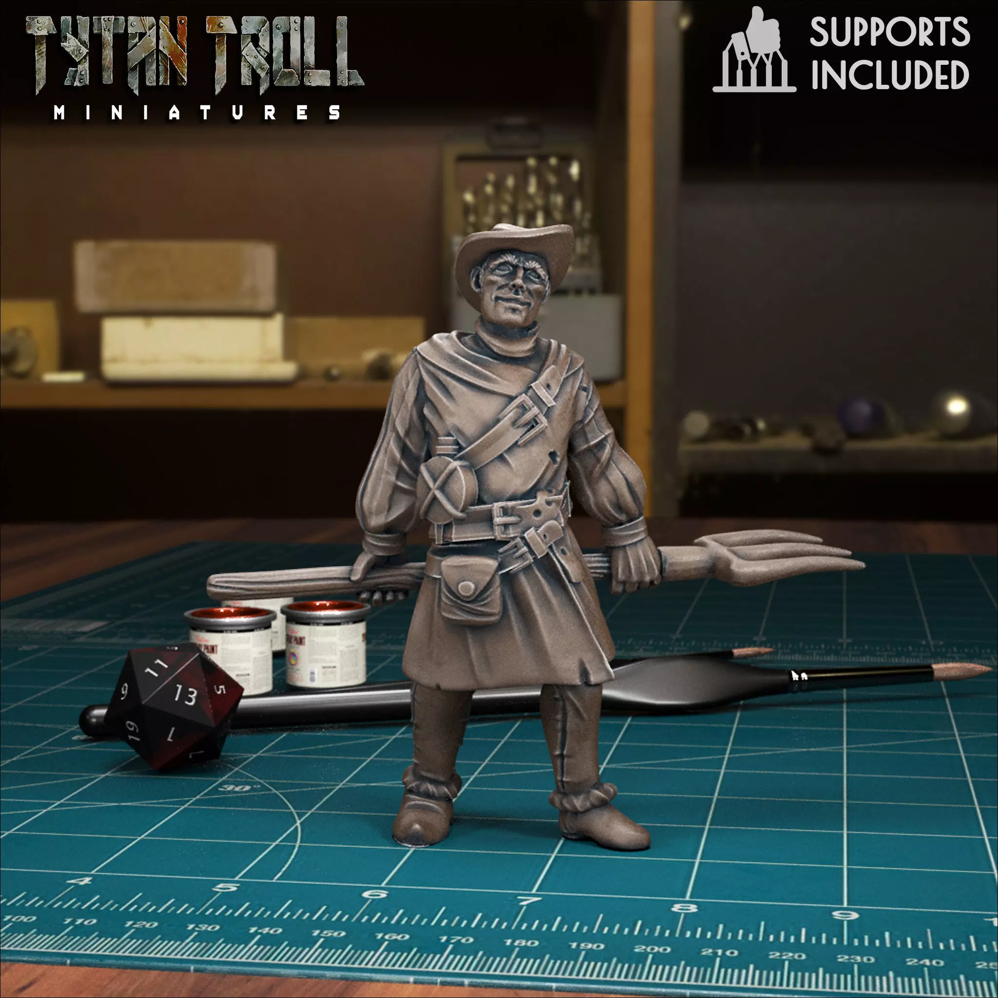 Mob Villager 06 - Pre-Supported 3D print model