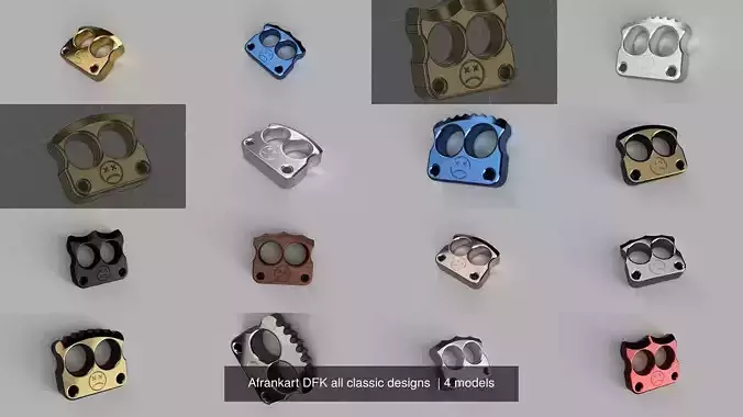 Afrankart DFK all classic designs  3D Model Collection