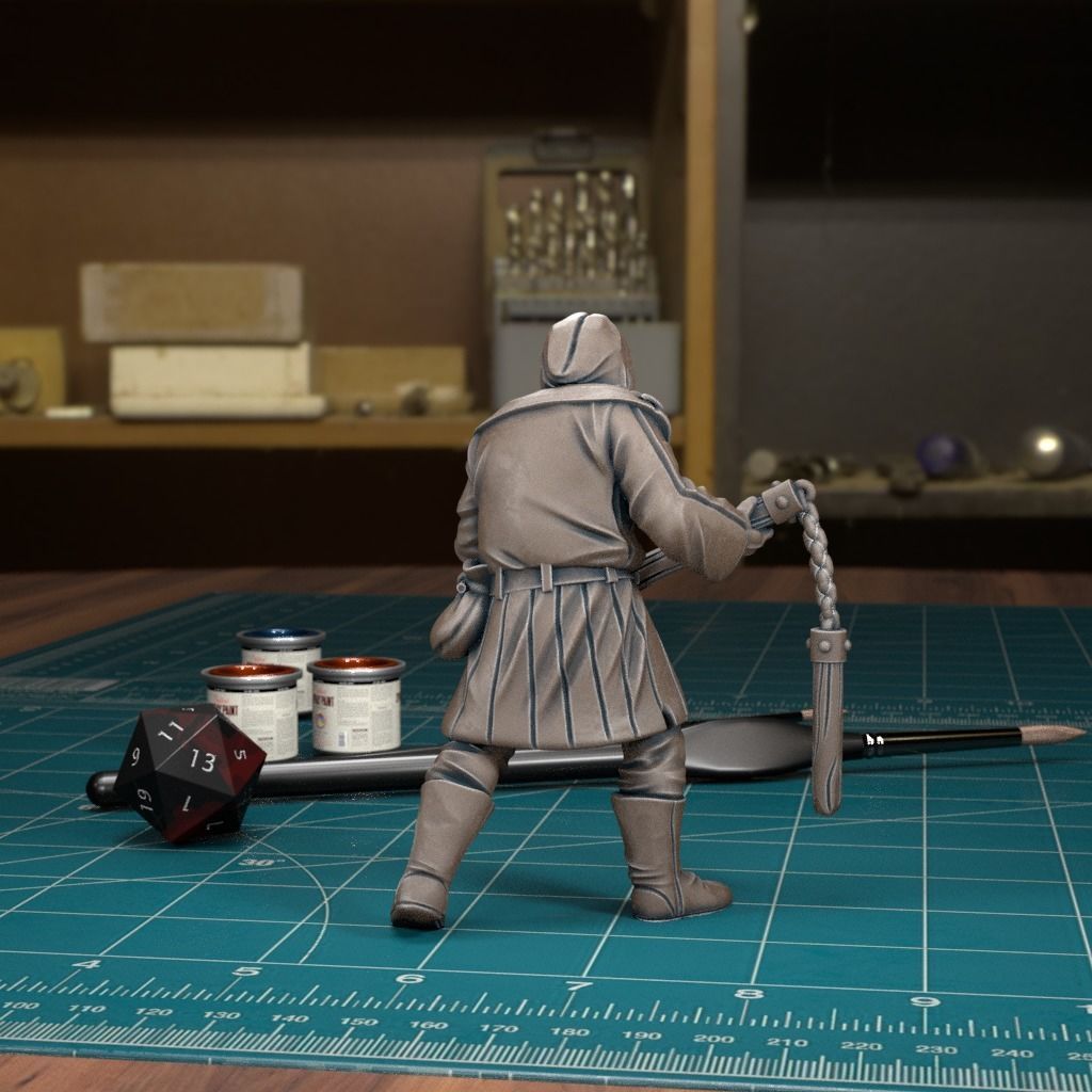 Mob Villager 04 - Pre-Supported 3D print model_3