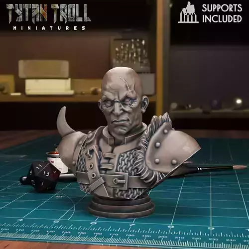 Curse of Strahd - Izek Bust - Pre-Supported