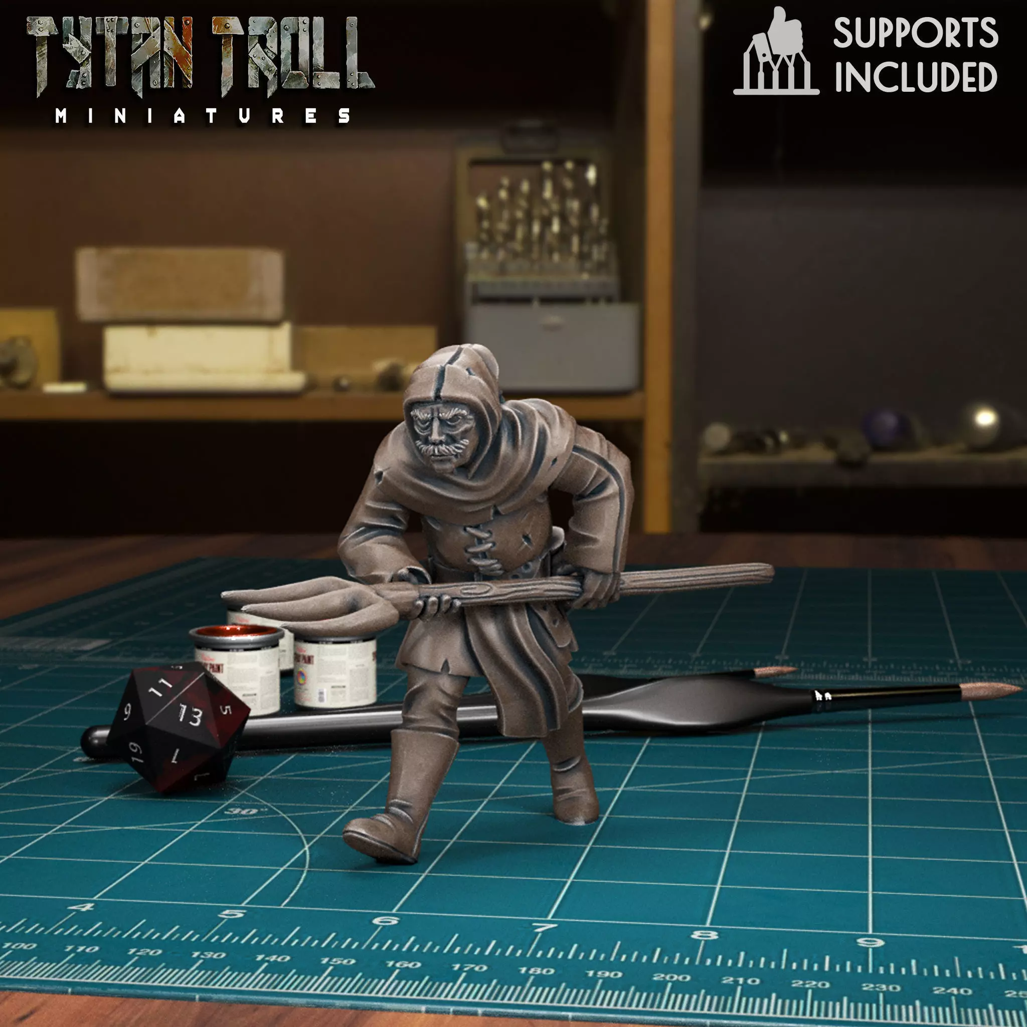 Mob Villager 02 - Pre-Supported 3D print model