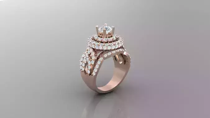 Women Ring Diamond R42