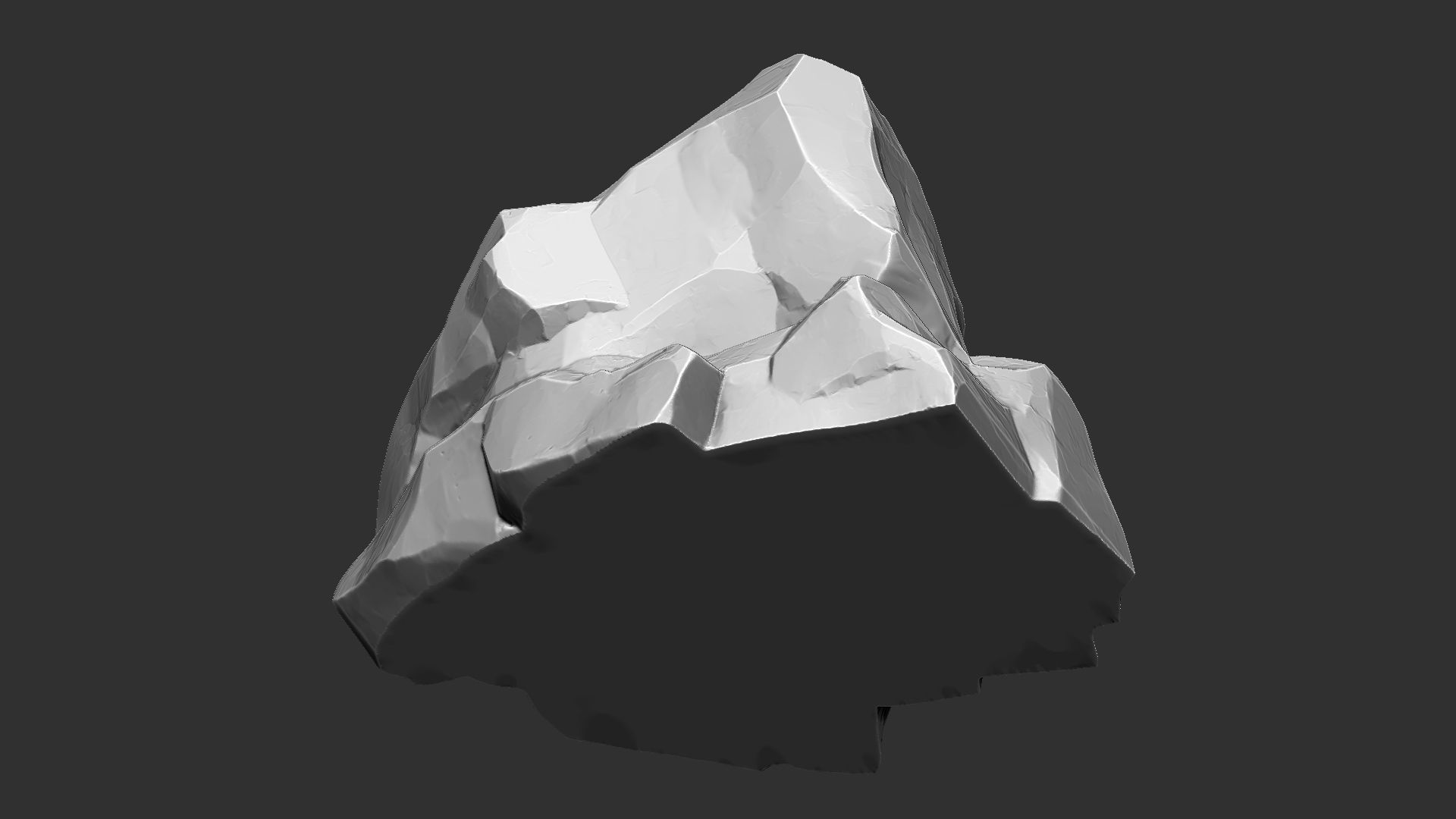 3D Mountain rock Zbrush sculpt 3D model_15